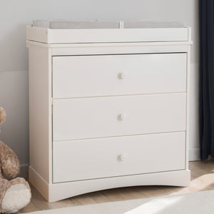 Sutton 3 Drawer Dresser with Changing Top and Interlocking Drawers 23