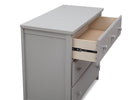 Grey (026) 4-3 Drawer Dresser with Interlocking Drawers