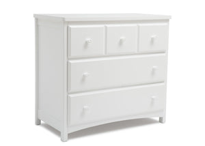 White (100) 9-3 Drawer Dresser with Interlocking Drawers