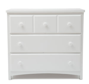White (100) 11-3 Drawer Dresser with Interlocking Drawers