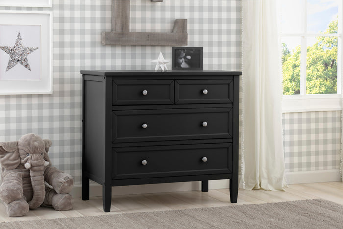 Epic 3 Drawer Dresser with Interlocking DrawersEbony (0011)