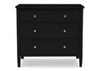 Ebony (0011) 38-Epic 3 Drawer Dresser with Interlocking Drawers