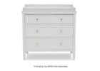 Bianca White (130) 18-Epic 3 Drawer Dresser with Interlocking Drawers