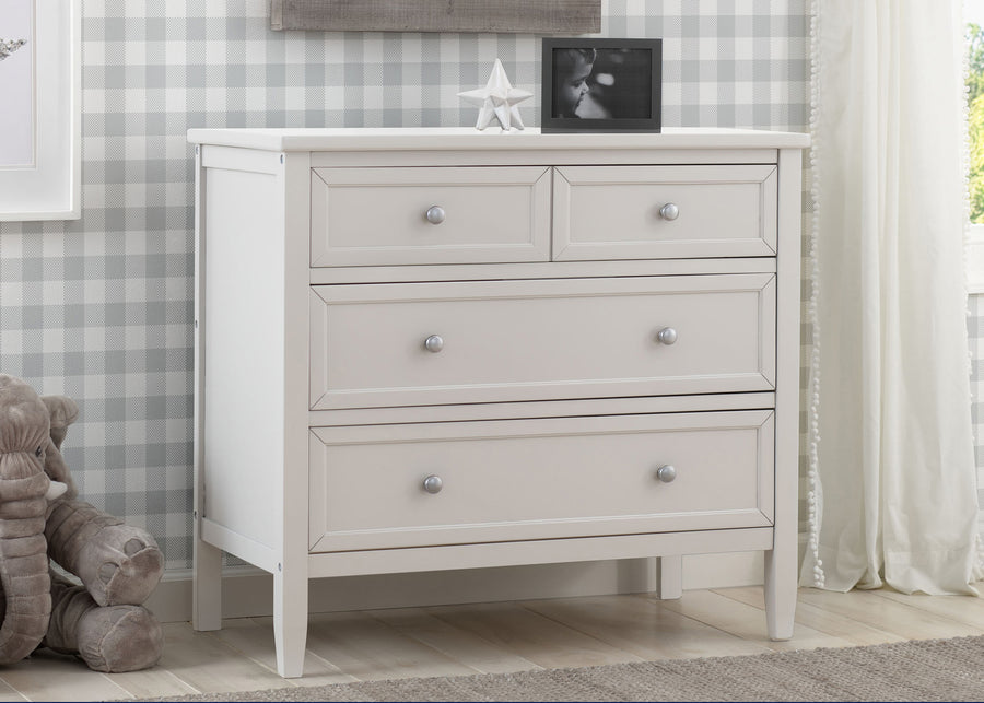 Bianca White (130) 1-Epic Place 3 Drawer Dresser with Interlocking Drawers