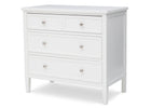 Bianca White (130) 5-Epic Place 3 Drawer Dresser with Interlocking Drawers