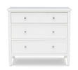 DCB: Bianca White (130) 2-Epic Place 3 Drawer Dresser with Interlocking Drawers