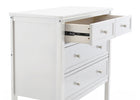 Bianca White (130) 4-Epic Place 3 Drawer Dresser with Interlocking Drawers