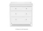 Bianca White (130) 3-Epic Place 3 Drawer Dresser with Interlocking Drawers