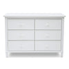 DCB: White (100) 7-Haven 6 Drawer Dresser with Interlocking Drawers