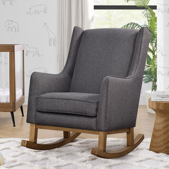 W81063J 1451 Hayes Rocker Charcoal wAcorn Lifestyle 102 1-Hanover Rocking Chair