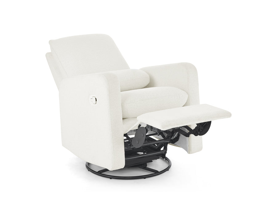 White Boucle (1539) 5-babyGap Cloud Recliner with Stain-Resistant Performance Boucle Fabric