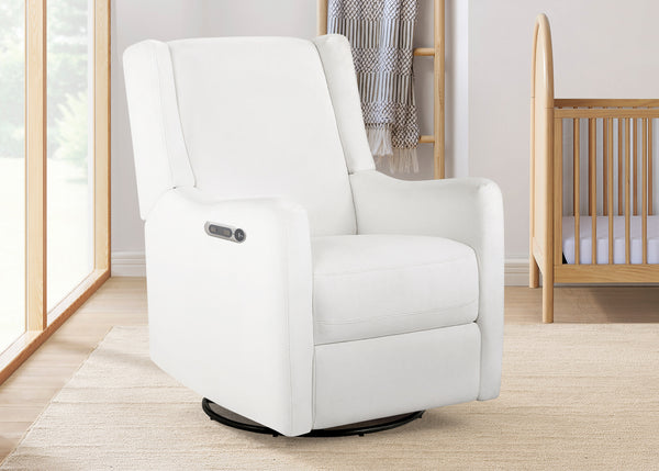 delta children mercer glider Mercer Electronic Power Recliner and Swivel Glider with USB-A and Type-C Ports in Stain-Resistant Performance Fabric