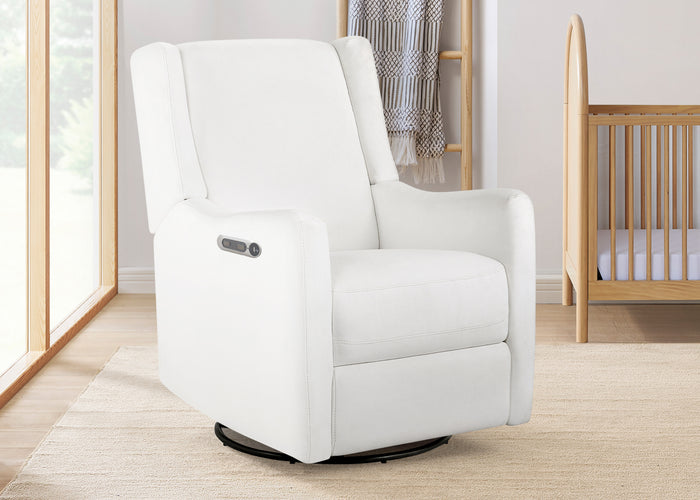 Mercer Electronic Power Recliner and Swivel Glider with USB-A and Type-C Ports in Stain-Resistant Performance FabricPearl (1457)