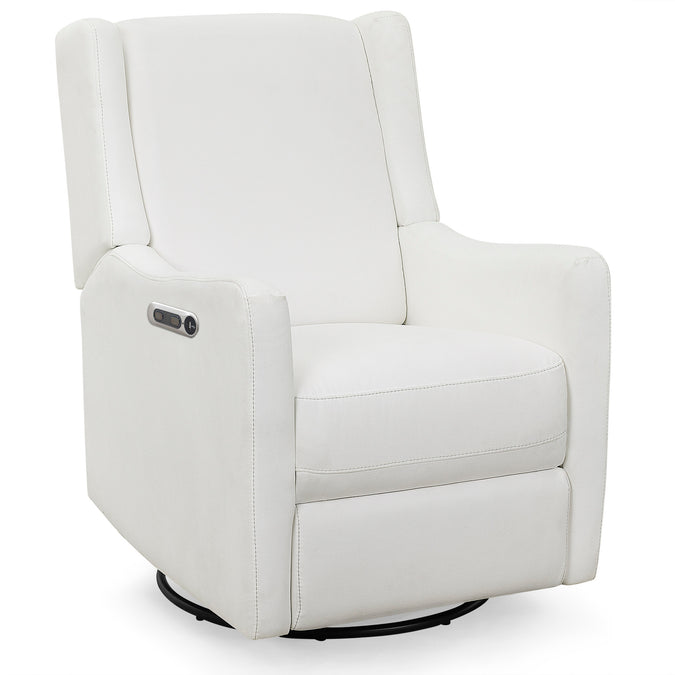 DCB: Pearl (1457) 6-Mercer Electronic Power Recliner and Swivel Glider with USB-A and Type-C Ports in Stain-Resistant Performance Fabric