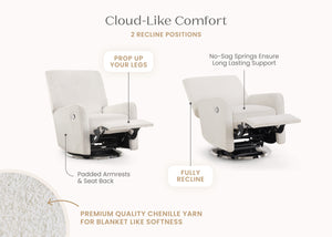 Oyster (1519) 6-Nest Nursery Swivel Recliner