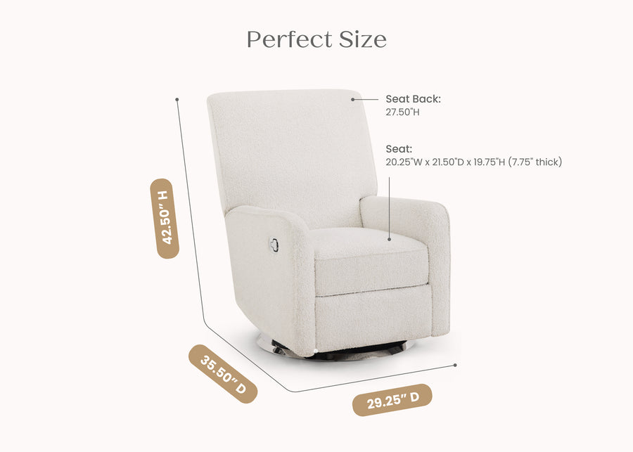 Oyster (1519) 16-Nest Nursery Swivel Recliner