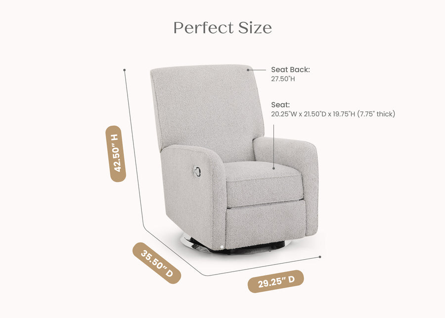 Fog (1520) 7-Nest Nursery Swivel Recliner