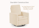 Oatmeal (1523) 22-Luna Nursery Swivel Glider