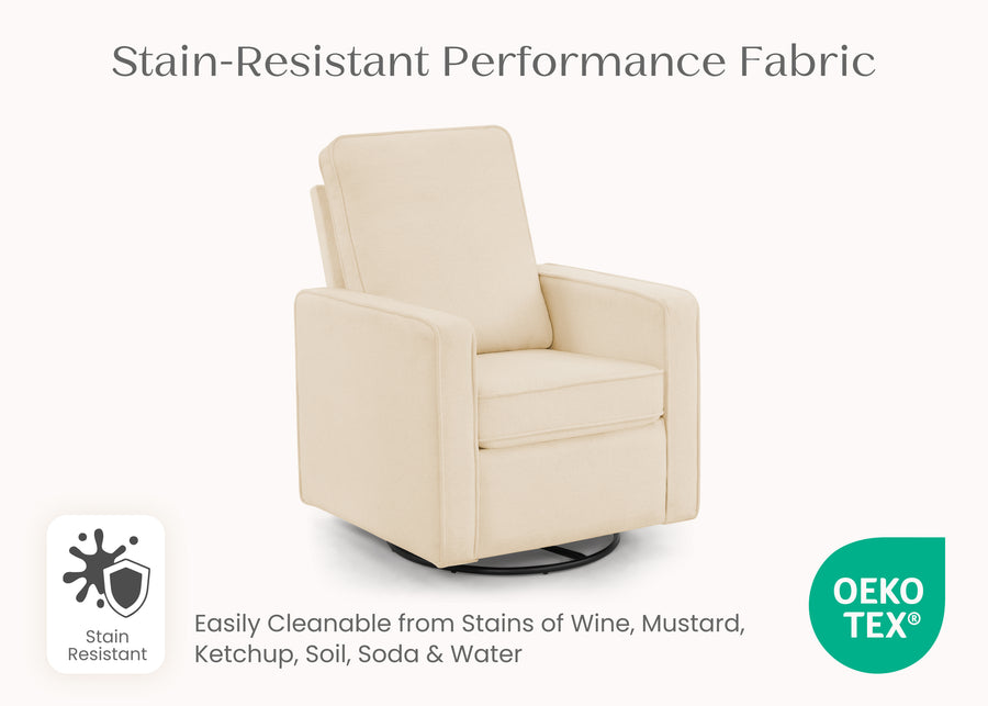 Oatmeal (1523) 18-Luna Nursery Swivel Glider