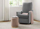 Velvet Charcoal (1370) 3-Andie Nursery Glider Swivel Chair with LiveSmart Fabric