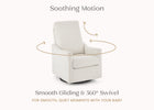 Ivory (1556) 3-Andie Boucle Nursery Glider Swivel Chair