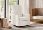 Ivory (1556) 1-Andie Boucle Nursery Glider Swivel Chair