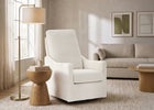 Ivory (1556) 2-Andie Boucle Nursery Glider Swivel Chair