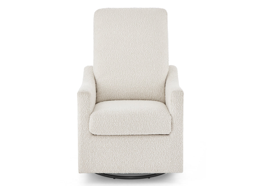 Ivory (1556) 10-Andie Boucle Nursery Glider Swivel Chair