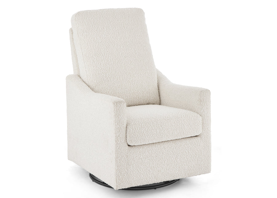 Ivory (1556) 11-Andie Boucle Nursery Glider Swivel Chair