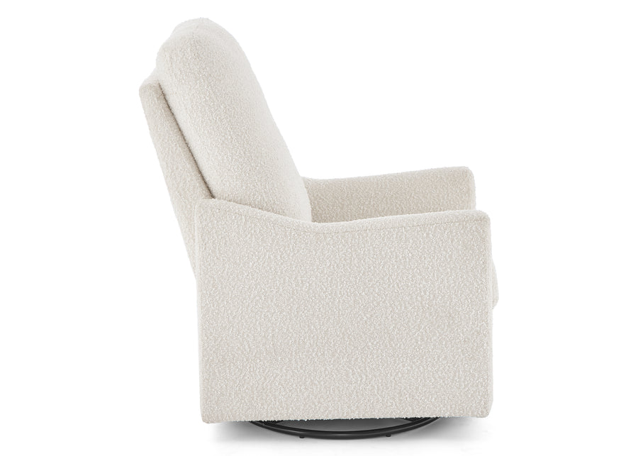 Ivory (1556) 12-Andie Boucle Nursery Glider Swivel Chair