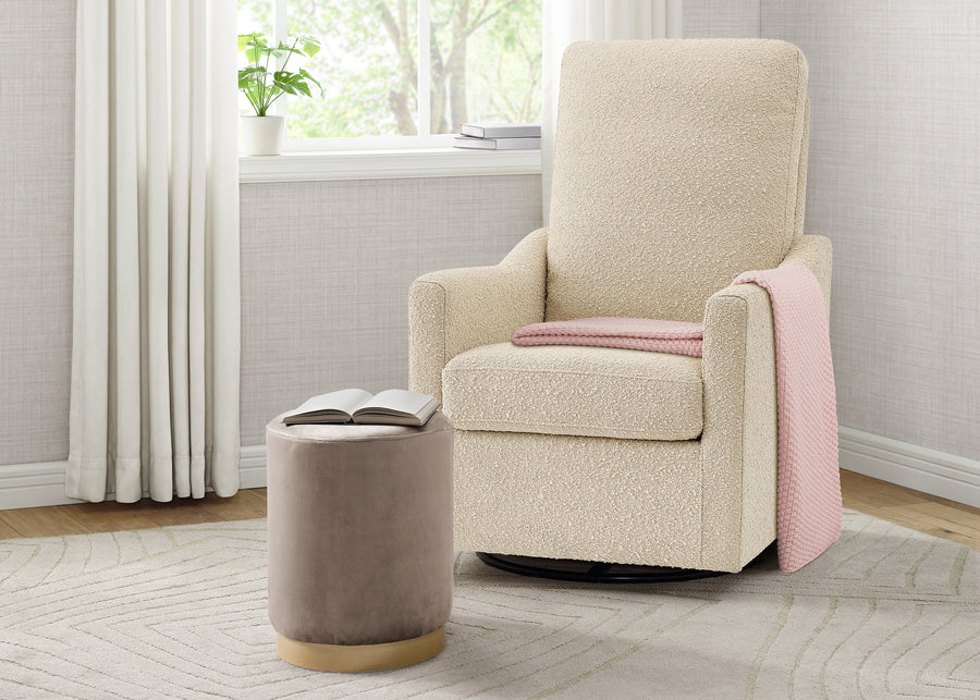 Light Camel (1584) 24-Andie Boucle Nursery Glider Swivel Chair
