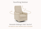 Light Camel (1584) 18-Andie Boucle Nursery Glider Swivel Chair