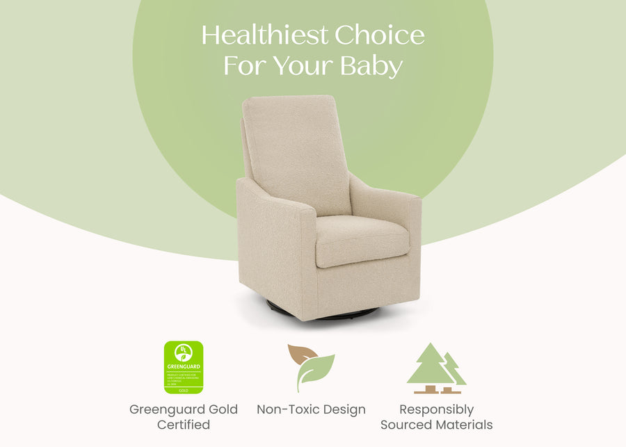 Light Camel (1584) 19-Andie Boucle Nursery Glider Swivel Chair