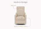 Light Camel (1584) 23-Andie Boucle Nursery Glider Swivel Chair