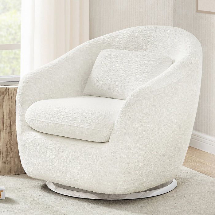 W82171L 1539 Baby GAP Hudson Glider White Boucle Lifestyle 102 2-babyGap Hudson Glider Tub Chair with 360-Degree Swivel