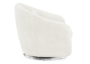 White Boucle (1539) 4-babyGap Hudson Glider Tub Chair with 360-Degree Swivel