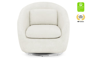 White Boucle (1539) 5-babyGap Hudson Glider Tub Chair with 360-Degree Swivel