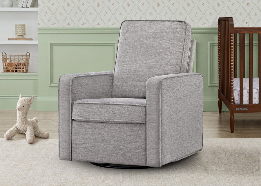 Frost Grey (1543) 1-Noah Upholstered Swivel Glider