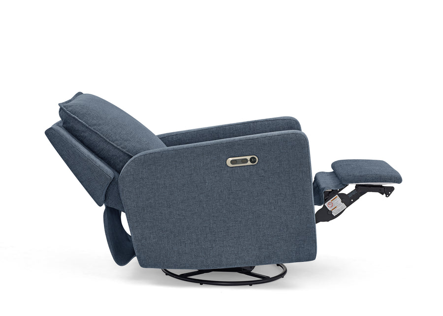 Slate (1549) 6-babyGap Harlowe Power Recliner and Swivel Glider with USB-A and Type-C Ports in Stain-Resistant Performance Fabric