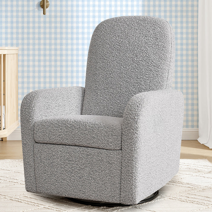 W82219M 1557 Teddy Recliner Chair Grey Lifestyle 102 0-Teddy Nursery Swivel Recliner