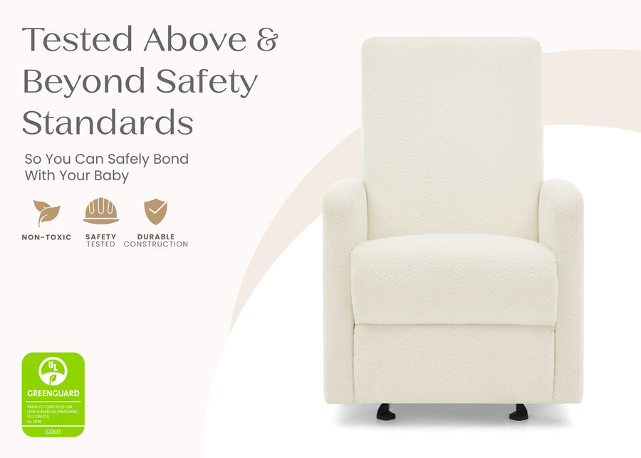 Pearl Boucle (1578) 3-Dove Manual Recliner Chair
