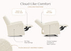 Pearl Boucle (1578) 7-Dove Manual Recliner Chair
