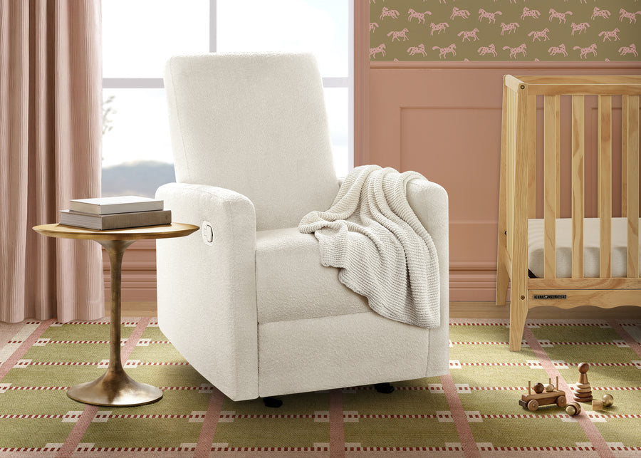 Pearl Boucle (1578) 1-Dove Manual Recliner Chair