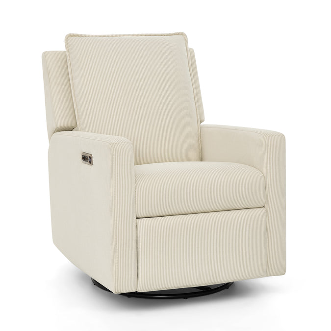 DCB: Almond (1581) 38-babyGap Harlowe Power Recliner and Swivel Glider with USB-A and Type-C Ports in Stain-Resistant Performance Fabric