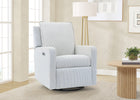 Sky Blue (1582) 26-babyGap Harlowe Power Recliner and Swivel Glider with USB-A and Type-C Ports in Stain-Resistant Performance Fabric