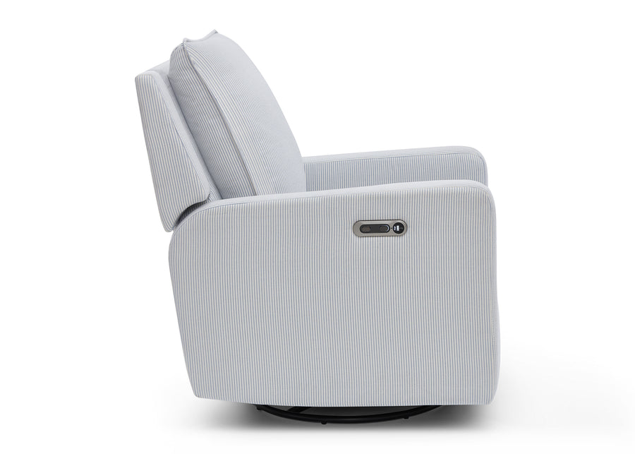 Sky Blue (1582) 30-babyGap Harlowe Power Recliner and Swivel Glider with USB-A and Type-C Ports in Stain-Resistant Performance Fabric
