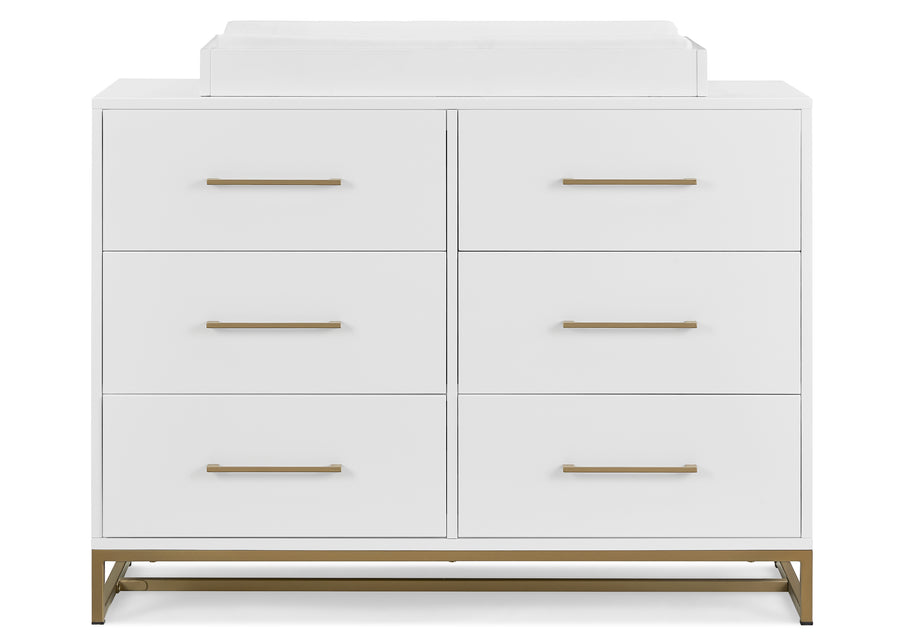 Jade 6 Drawer Dresser with Interlocking Drawers 12-Jade 6 Drawer Dresser with Interlocking Drawers