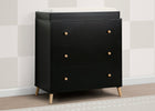 Ebony with Natural (1482) 2-Essex 3 Drawer Dresser with Interlocking Drawers