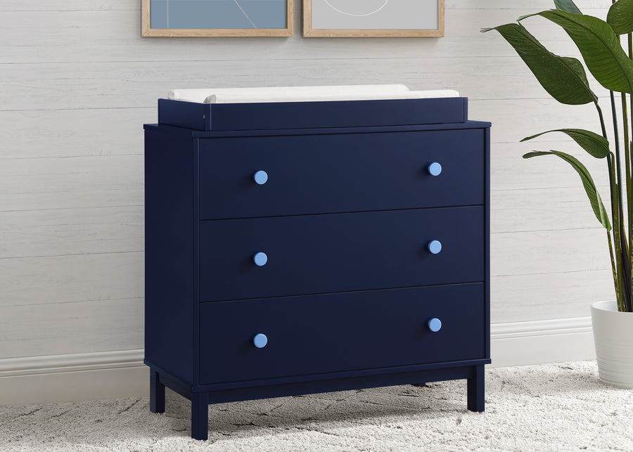 Navy with Light Blue (1476) 16-babyGap Legacy 3 Drawer Dresser