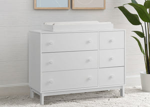 Bianca White (130) 13-babyGap Legacy 6 Drawer Dresser